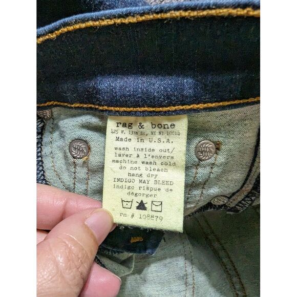 Rag & Bone Legging Jeans Women's Size 28 Dark Wash - Picture 7 of 14